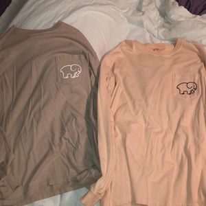 Two Ivory Ella long sleeve shirts